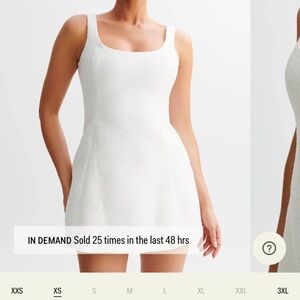 Meshki Tweed Mini Dress - White